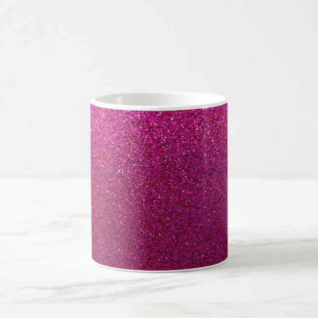 Mug Faux Hot Pink Parties scintillant Arrière - plan S (Centre)