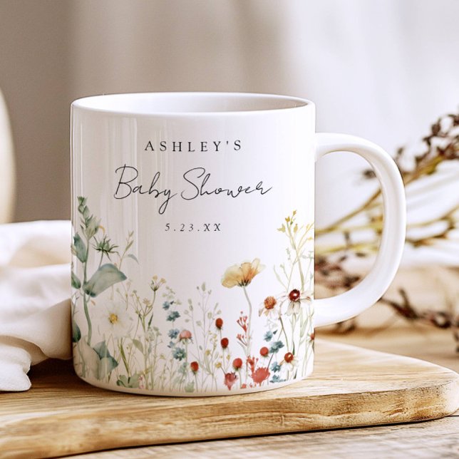 Mug Faveur de baby shower champêtre estivale (Créateur téléchargé)