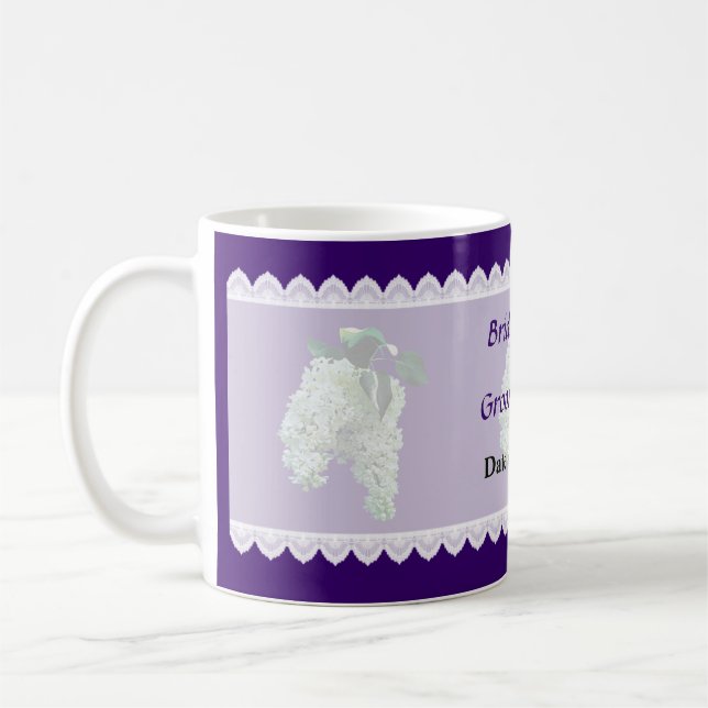 Mug Favoris de mariage Lilacs blancs (Gauche)