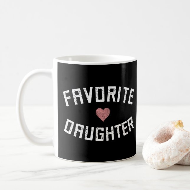 Mug Favorite Fille Famille Réunion Fille Amusante (Avec donut)