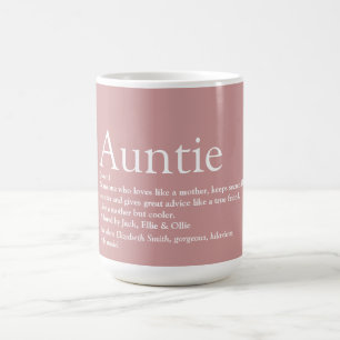 Mug Favorite Tante Tante Définition Fun Rose