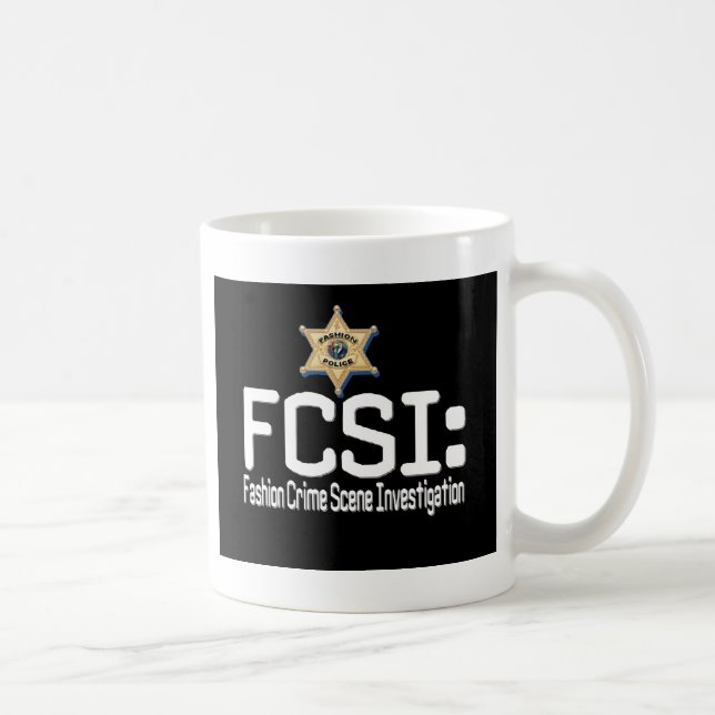 Mug FCSI :  Enquête de scène du crime de mode (Droite)
