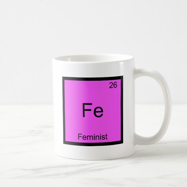 Mug Fe - Pièce en t drôle féministe de symbole (Droite)