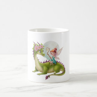 Mug "Fée sauvage sur dragon vibrant"