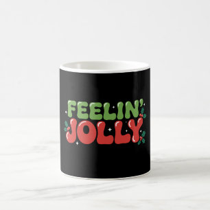 Mug Feelin' Jolly Noël Noël Noël Noël Noël Fêtes Rétro