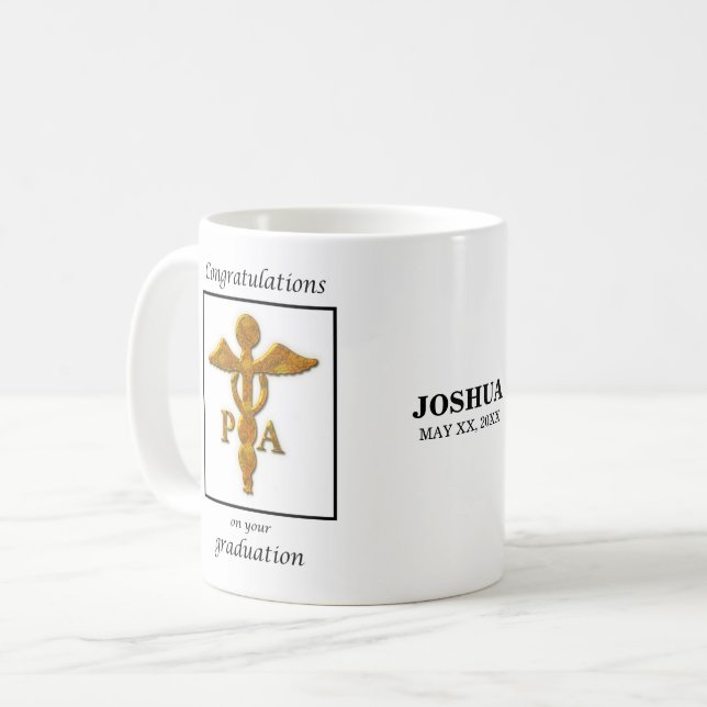 Mug Félicitations à l'adjoint médical (Devant gauche)
