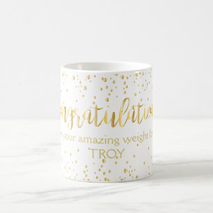 Mug Félicitations Gold Diet Weight Loss Fitness