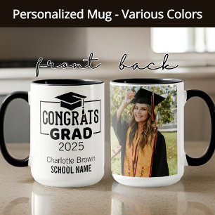Mug Félicitations Grad Boug personnalisée pour elle ou