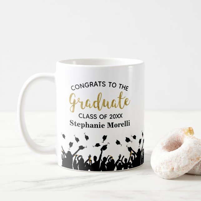 Mug Félicitations Graduation Cadeau Café cadeau (Avec donut)