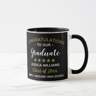 Mug Félicitations Modèle diplômé en photo