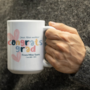 Mug Félicitations personnalisées pour la remise des di