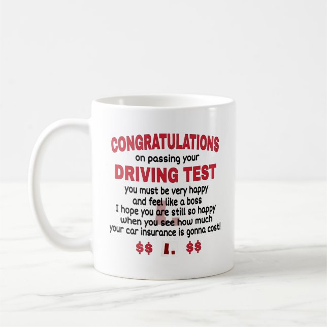 Mug   Félicitations pour avoir réussi votre test de co (Gauche)
