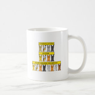 Mug Félicitations pour l'anniversaire du Mariage d'or