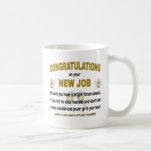 Mug Félicitations Pour Votre Nouveau Travail. Nouvelle
