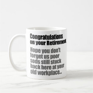 Mug Félicitations pour votre retraite amusante