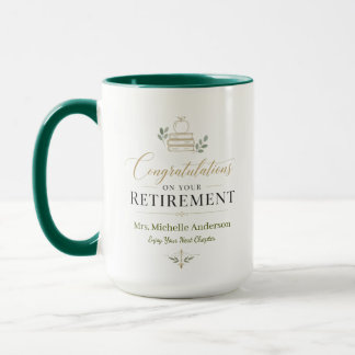 Mug Félicitations pour votre retraite Nom personnalisé