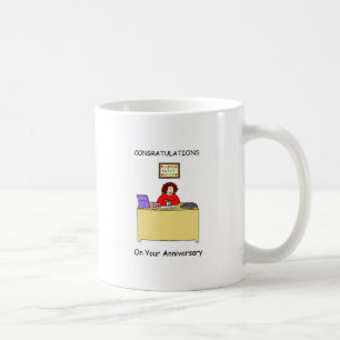 Mug Félicitations sur l'anniversaire de travail pour