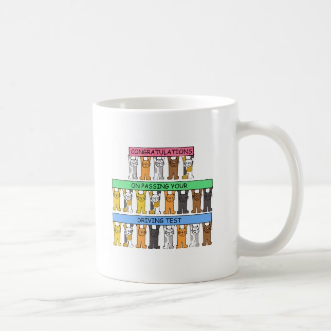 Mug Félicitations sur passer votre essai (Droite)
