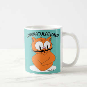 Mug FÉLICITATIONS ! VOUS ÊTES L'HOMME ! Chat de dessin