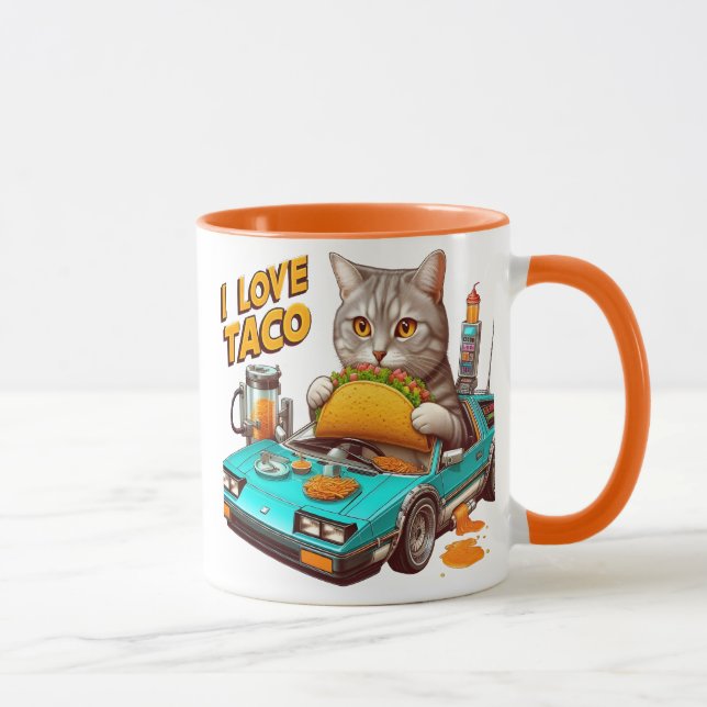 Mug Feline Fiesta I love Taco (Droite)
