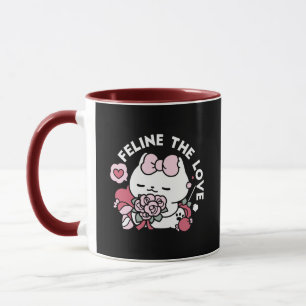 Mug Feline the Love - Design de chat de la belle Valen