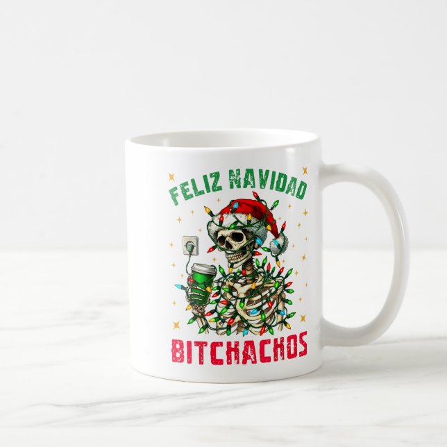 Mug Feliz Navidad Achos Shirt Merry Xmas Christmas Lig (Droite)