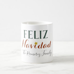 Mug Feliz Navidad minimaliste Noël étoile vacances   