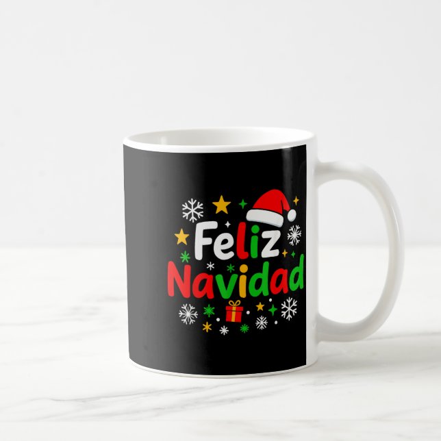 Mug Feliz Navidad Pajamas Shirt, Cute Spanish Mexican  (Droite)