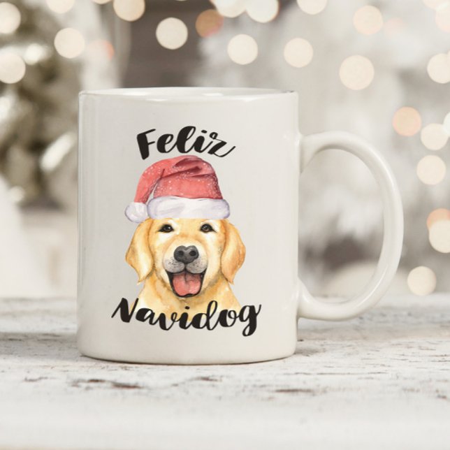 Mug Feliz Navidog Christmas Dog (Créateur téléchargé)
