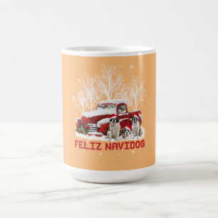 Mug Feliz Navidog Saint Bernard Amoureux de les chiens