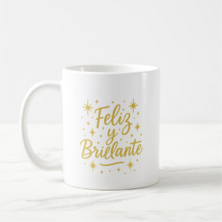 Mug Feliz y Brillante ✨ | Festive Christmas Design 