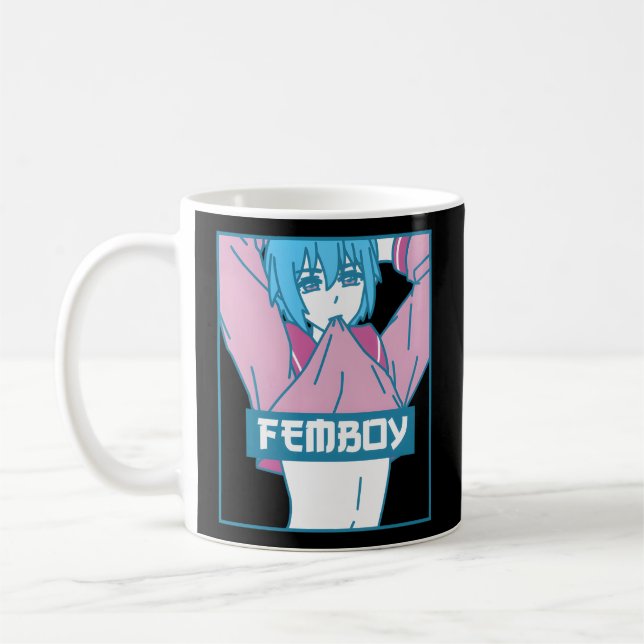 Mug Fem esthétique Pastel Yaoi Anime Crossdressing (Gauche)