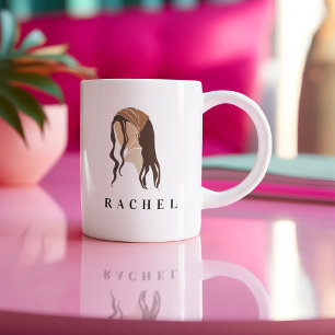 Mug féminine minimaliste moderne Mug