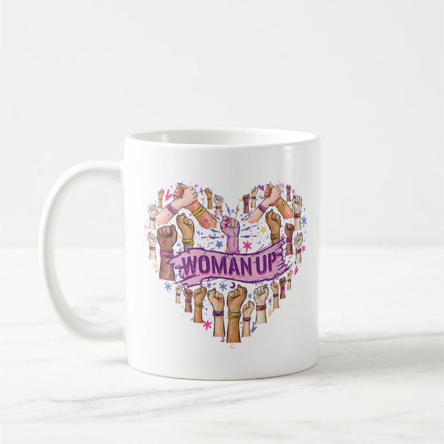 Mug Féminisme Feministe Forte autonomisation des femme (Gauche)