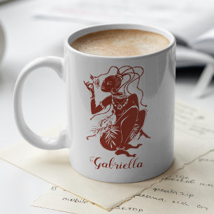 Mug Femme Africaine Tribale Africaine Brown afrocentri