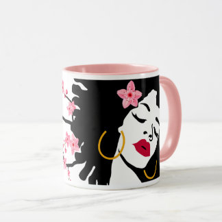 Mug Femme afro-florissante