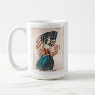 Mug Femme américaine patriotique | Drapeau américain |