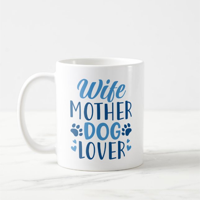 Mug Femme Amoureux des chiens (Gauche)