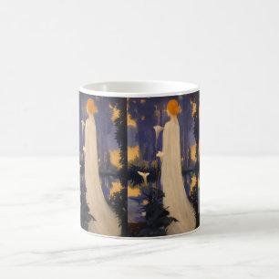 Mug Femme Art Nouveau éthérée sous les lys calla au cl