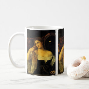 Mug Femme au miroir par Titien, Renaissance Vintage