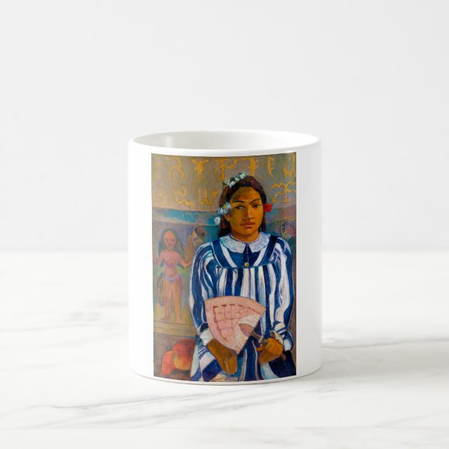 Mug Femme avec un ventilateur, Gauguin (Centre)