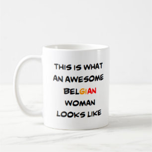 Mug femme belge, géniale