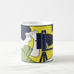 Mug Femme caméra, photographe, Van Caspel