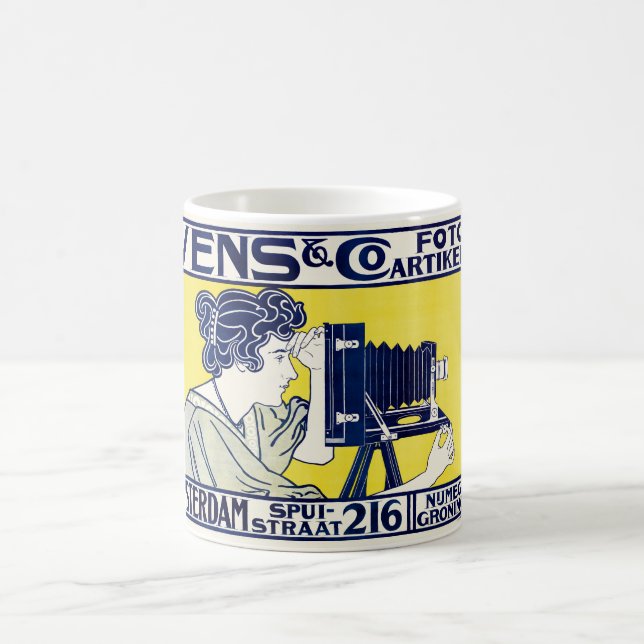 Mug Femme caméra, photographe, Van Caspel (Centre)