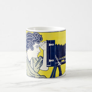 Mug Femme caméra, photographe, Van Caspel