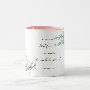 Mug Femme cette Feareth le seigneur She Shall Be