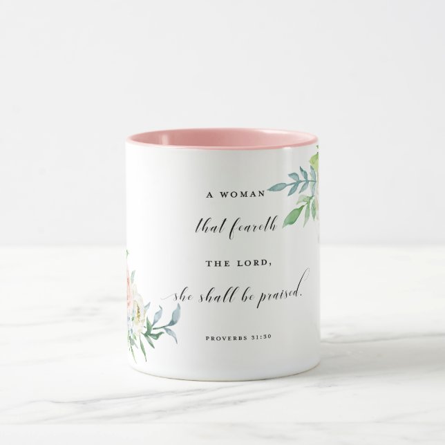 Mug Femme cette Feareth le seigneur She Shall Be (Centre)
