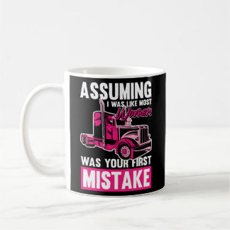 Mug Femme Chauffeuse Camion Lady - Chauffeuse Camion -