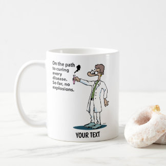 Mug Femme Chercheuse de Dessin Animé