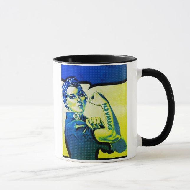 Mug FEMME de GUERRIER de PKD - rétro amusement de (Droite)